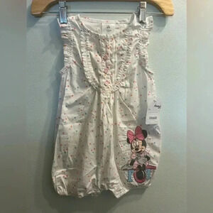 NWT Disney Polka Dot Minnie Romper Size 18-24M